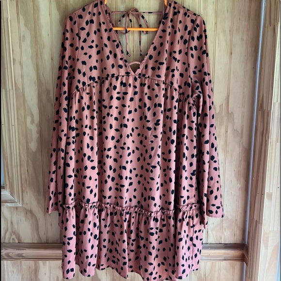 PEACH LOVE POLKA DOT DRESS - Picture 2 of 8
